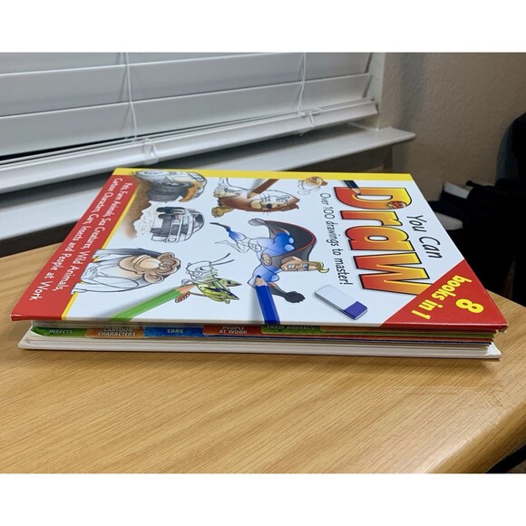 YOU CAN DRAW Learn Over 100 Drawings 8 Books Cars Animals Sea Insects Cartoon - Picture 5 of 13